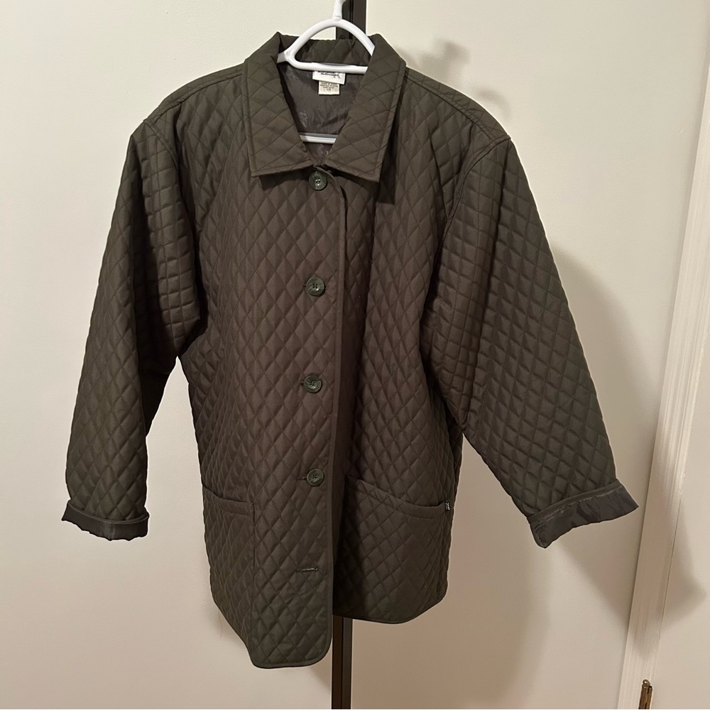 Olive green Northern Reflections quilted chore/barn jacket